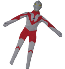 A prototype of the Medicom Ultraman Captain Action set