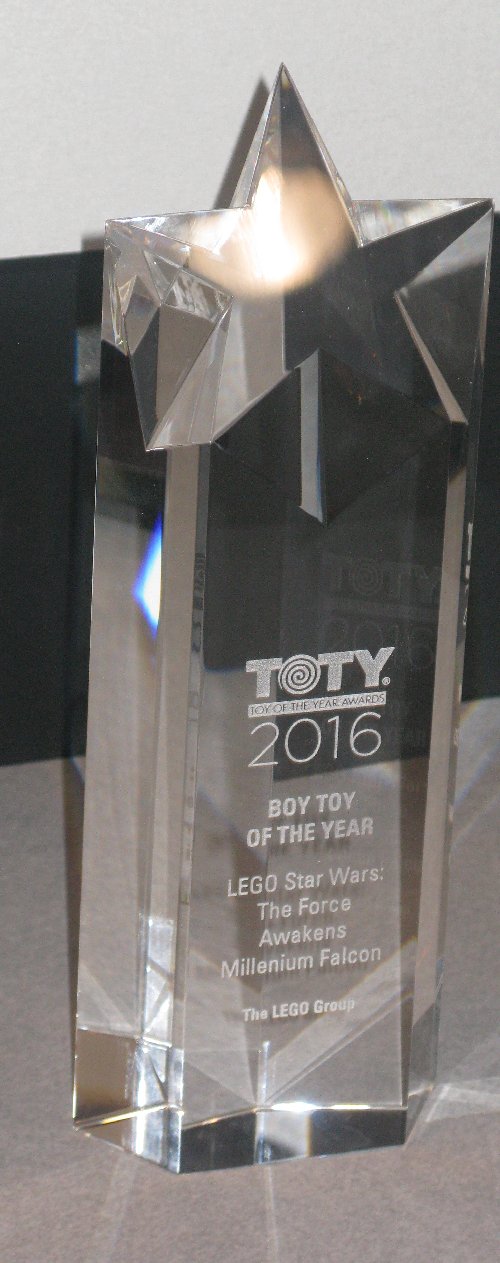 LEGO's Toy of the Year award for the Star Wars Millenium Falcon