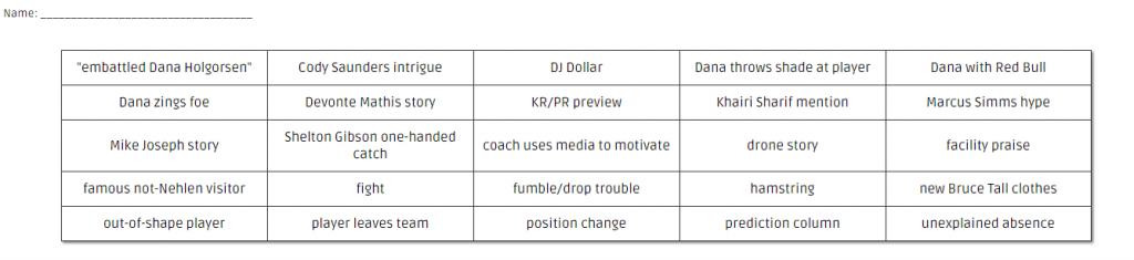 bingo example